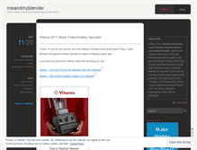 Tablet Screenshot of meandmyblender.com